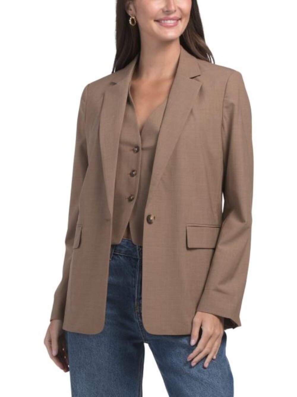 RAG & BONE Wool Blend Jennifer Combo Blazer